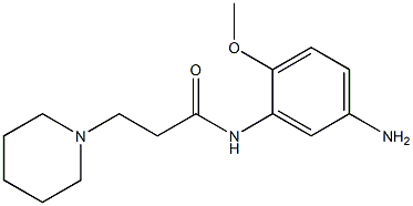 N-(5-amino-2-methoxyphenyl)-3-piperidin-1-ylpropanamide Structure
