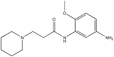 N-(5-amino-2-methoxyphenyl)-3-piperidin-1-ylpropanamide Struktur