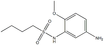 N-(5-amino-2-methoxyphenyl)butane-1-sulfonamide 结构式