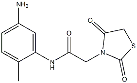 N-(5-amino-2-methylphenyl)-2-(2,4-dioxo-1,3-thiazolidin-3-yl)acetamide Structure