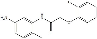 N-(5-amino-2-methylphenyl)-2-(2-fluorophenoxy)acetamide Struktur