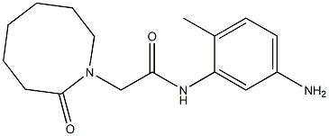 N-(5-amino-2-methylphenyl)-2-(2-oxoazocan-1-yl)acetamide,,结构式