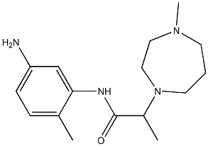 N-(5-amino-2-methylphenyl)-2-(4-methyl-1,4-diazepan-1-yl)propanamide Structure