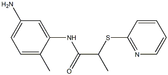 N-(5-amino-2-methylphenyl)-2-(pyridin-2-ylsulfanyl)propanamide