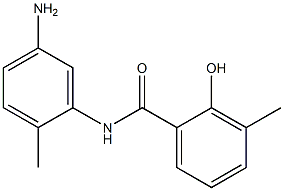 N-(5-amino-2-methylphenyl)-2-hydroxy-3-methylbenzamide Struktur
