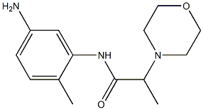 N-(5-amino-2-methylphenyl)-2-morpholin-4-ylpropanamide Struktur