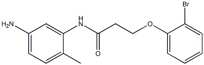 N-(5-amino-2-methylphenyl)-3-(2-bromophenoxy)propanamide Structure