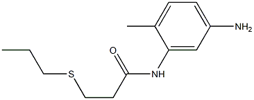 N-(5-amino-2-methylphenyl)-3-(propylsulfanyl)propanamide 结构式