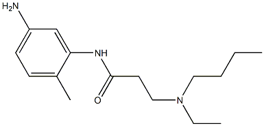 N-(5-amino-2-methylphenyl)-3-[butyl(ethyl)amino]propanamide Struktur