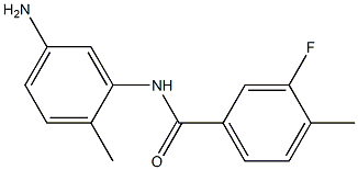 N-(5-amino-2-methylphenyl)-3-fluoro-4-methylbenzamide Struktur