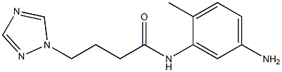 N-(5-amino-2-methylphenyl)-4-(1H-1,2,4-triazol-1-yl)butanamide Struktur