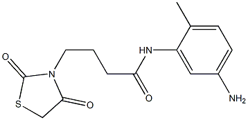 N-(5-amino-2-methylphenyl)-4-(2,4-dioxo-1,3-thiazolidin-3-yl)butanamide