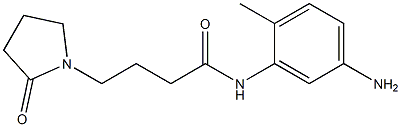 N-(5-amino-2-methylphenyl)-4-(2-oxopyrrolidin-1-yl)butanamide Struktur