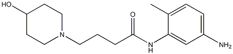 N-(5-amino-2-methylphenyl)-4-(4-hydroxypiperidin-1-yl)butanamide Struktur