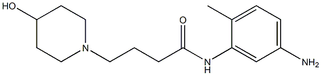 N-(5-amino-2-methylphenyl)-4-(4-hydroxypiperidin-1-yl)butanamide Structure