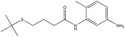 N-(5-amino-2-methylphenyl)-4-(tert-butylsulfanyl)butanamide Structure