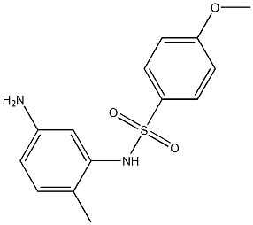 N-(5-amino-2-methylphenyl)-4-methoxybenzene-1-sulfonamide,,结构式