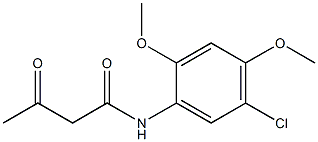 N-(5-chloro-2,4-dimethoxyphenyl)-3-oxobutanamide Struktur