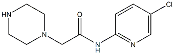 N-(5-chloropyridin-2-yl)-2-(piperazin-1-yl)acetamide Structure