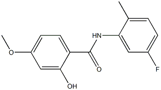 N-(5-fluoro-2-methylphenyl)-2-hydroxy-4-methoxybenzamide Struktur
