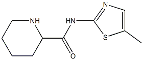 N-(5-methyl-1,3-thiazol-2-yl)piperidine-2-carboxamide Structure