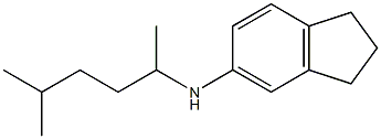 N-(5-methylhexan-2-yl)-2,3-dihydro-1H-inden-5-amine 结构式