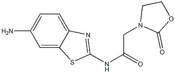 N-(6-amino-1,3-benzothiazol-2-yl)-2-(2-oxo-1,3-oxazolidin-3-yl)acetamide Structure