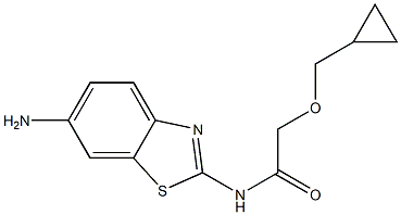 N-(6-amino-1,3-benzothiazol-2-yl)-2-(cyclopropylmethoxy)acetamide Struktur