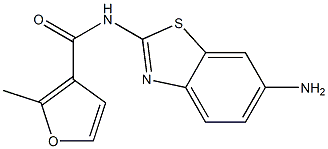 N-(6-amino-1,3-benzothiazol-2-yl)-2-methyl-3-furamide 化学構造式