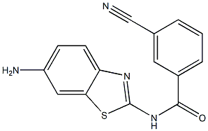 N-(6-amino-1,3-benzothiazol-2-yl)-3-cyanobenzamide Struktur