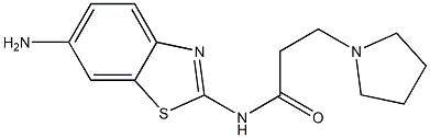 N-(6-amino-1,3-benzothiazol-2-yl)-3-pyrrolidin-1-ylpropanamide