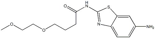 N-(6-amino-1,3-benzothiazol-2-yl)-4-(2-methoxyethoxy)butanamide