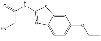 N-(6-ethoxy-1,3-benzothiazol-2-yl)-2-(methylamino)acetamide Struktur