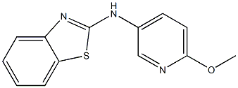 N-(6-methoxypyridin-3-yl)-1,3-benzothiazol-2-amine,,结构式