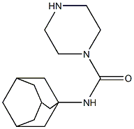 N-(adamantan-1-yl)piperazine-1-carboxamide 化学構造式
