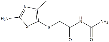 N-(aminocarbonyl)-2-[(2-amino-4-methyl-1,3-thiazol-5-yl)thio]acetamide