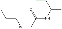 N-(butan-2-yl)-2-(propylamino)acetamide Struktur