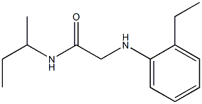 N-(butan-2-yl)-2-[(2-ethylphenyl)amino]acetamide Struktur