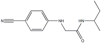  N-(butan-2-yl)-2-[(4-cyanophenyl)amino]acetamide