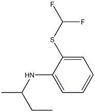 N-(butan-2-yl)-2-[(difluoromethyl)sulfanyl]aniline 化学構造式