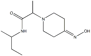 N-(butan-2-yl)-2-[4-(hydroxyimino)piperidin-1-yl]propanamide