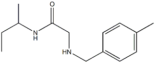 N-(butan-2-yl)-2-{[(4-methylphenyl)methyl]amino}acetamide|