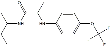 N-(butan-2-yl)-2-{[4-(trifluoromethoxy)phenyl]amino}propanamide Struktur