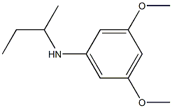 N-(butan-2-yl)-3,5-dimethoxyaniline Structure
