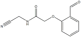 N-(cyanomethyl)-2-(2-formylphenoxy)acetamide Struktur