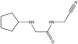 N-(cyanomethyl)-2-(cyclopentylamino)acetamide,,结构式