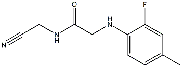 N-(cyanomethyl)-2-[(2-fluoro-4-methylphenyl)amino]acetamide Structure
