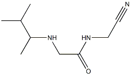 N-(cyanomethyl)-2-[(3-methylbutan-2-yl)amino]acetamide Struktur