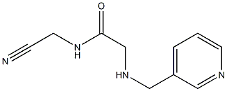 N-(cyanomethyl)-2-[(pyridin-3-ylmethyl)amino]acetamide Structure