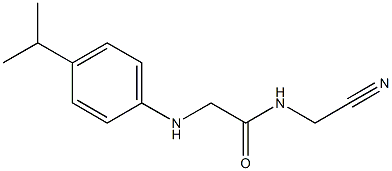 N-(cyanomethyl)-2-{[4-(propan-2-yl)phenyl]amino}acetamide Structure